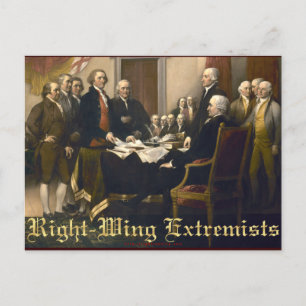 Extremisten van het recht briefkaart
