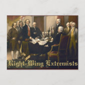 Extremisten van het recht briefkaart (Voorkant)