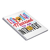 Extrovert Gehuwd met een Introvert Funny Notitieboek (Rechterzijde)