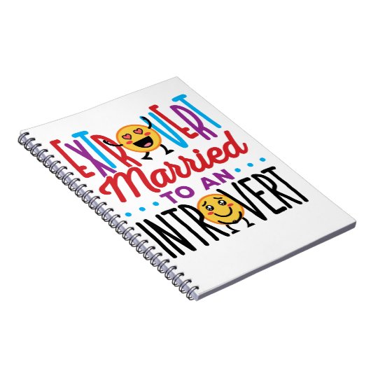 Extrovert Gehuwd met een Introvert Funny Notitieboek (Rechterzijde)