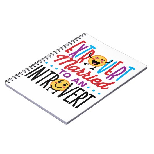 Extrovert Gehuwd met een Introvert Funny Notitieboek (Linkerzijde)