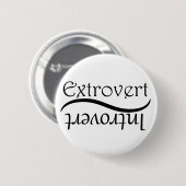 Extrovert-Introvert Ronde Button 5,7 Cm (Voorkant /achterkant)