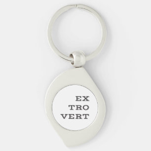 Extrovert Metale Sleutelhanger