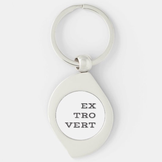 Extrovert Metale Sleutelhanger (Voorkant)