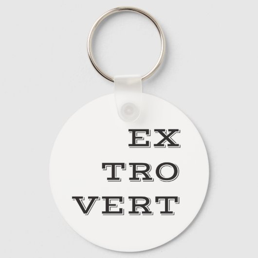 Extrovert-Sleutelhanger Sleutelhanger (Voorkant)