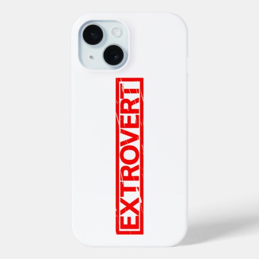 Extrovert Stamp Case-Mate iPhone Case (Achterkant)