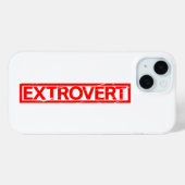 Extrovert Stamp Case-Mate iPhone Case (Achterkant (horizontaal))