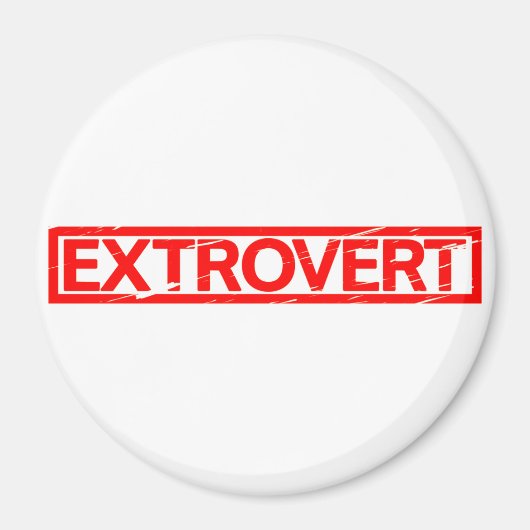 Extrovert Stamp Magneet (Voorkant)