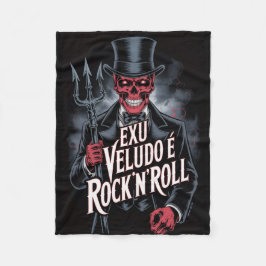 Exu Veludo é Rock'N'Roll #1 Fleece Deken