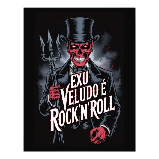 Exu Veludo é Rock'N'Roll #1 Foto Afdruk (Voorkant)