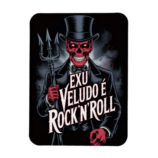 Exu Veludo é Rock'N'Roll #1 Magneet (Verticaal)