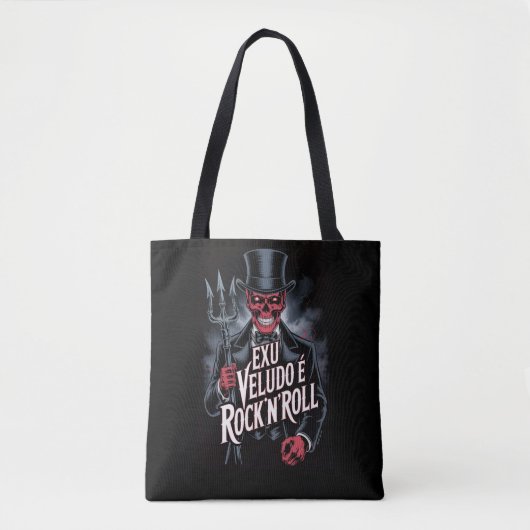 Exu Veludo é Rock'N'Roll #1 Tote Bag (Voorkant)