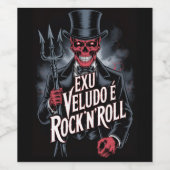 Exu Veludo é Rock'N'Roll #1 Wijn Etiket (Enkel label)