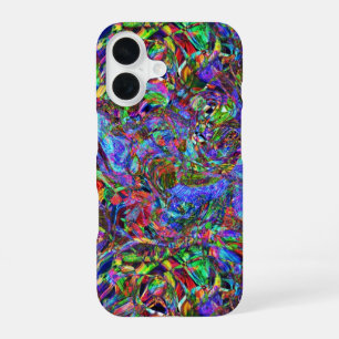 Exuberant Abstracte kleuren iPhone 16 Hoesje