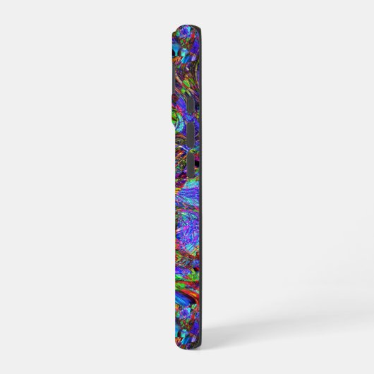 Exuberant Abstracte kleuren iPhone 16 Hoesje (Linkerkant)