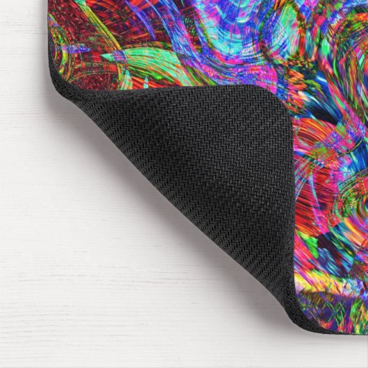 Exuberant Abstracte kleuren Muismat (Hoek)