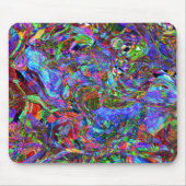 Exuberant Abstracte kleuren Muismat (Voorkant)