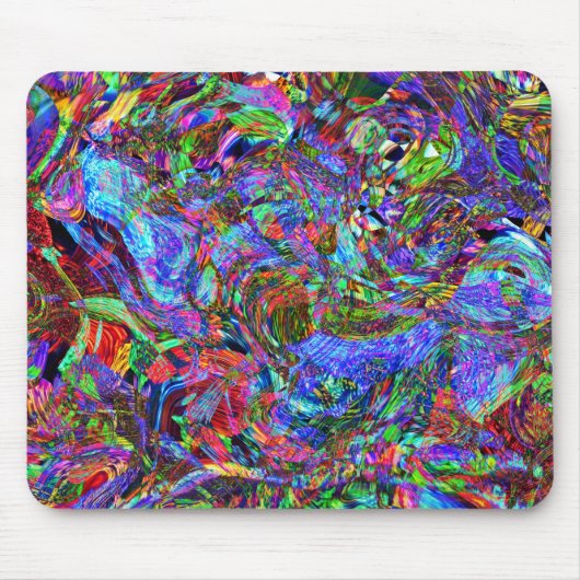 Exuberant Abstracte kleuren Muismat (Voorkant)