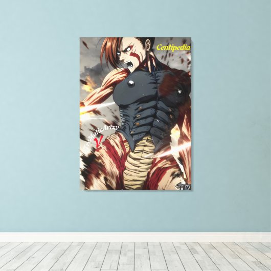 Exuberant Creepy, Crawly Wall Canvas (Insitu (Houten vloer))