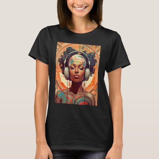 Exuberant Excessivism of a Beautiful Black Woman T-shirt (Voorkant)