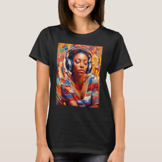 Exuberant Excessivisme van een Mooie Zwarte Vrouw T-shirt