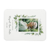 Exuberant Flower & Foliage Frame Photo Keepsake Magneet (Horizontaal)