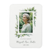 Exuberant Flower & Foliage Frame Photo Keepsake Magneet (Verticaal)