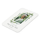 Exuberant Flower & Foliage Frame Photo Keepsake Magneet (Linkerzijde)