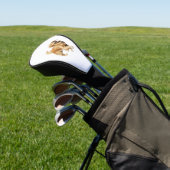 Exuberant Golden Retriever Playtime - Dynamische H Golfheadcover (Insitu)