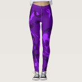 Exuberant Sassy Girl Paarse Blacklight Camo Leggings (Voorkant)