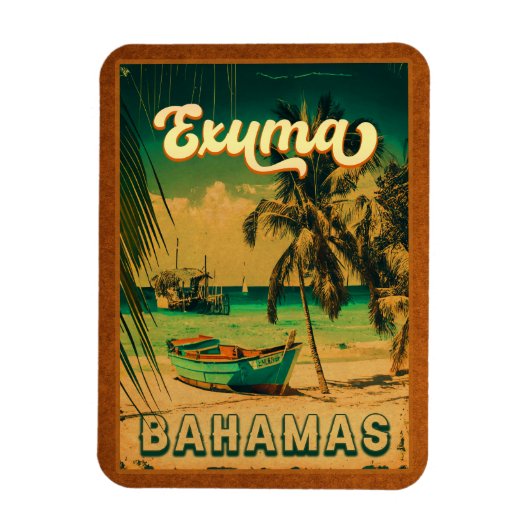 Exuma Bahamas Beach Souvenirs Magneet (Verticaal)
