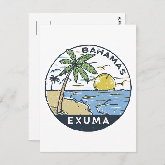 Exuma Bahamas  Briefkaart (Voorkant / Achterkant)