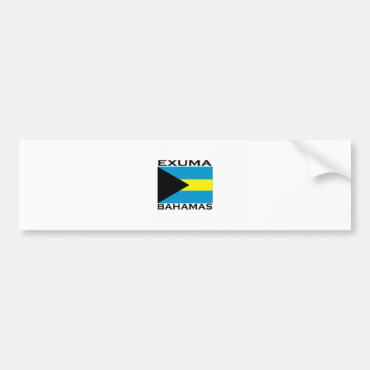 Exuma, Bahama's Bumpersticker (Voorkant)