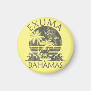 Exuma Bahamas Magnet Vakantie Cruise Retro Beach