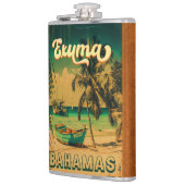 Exuma Bahamas Vintage Beach Souvenirs Heupfles (Links)