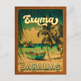 Exuma Bahama's -  winkelwandelaars Briefkaart