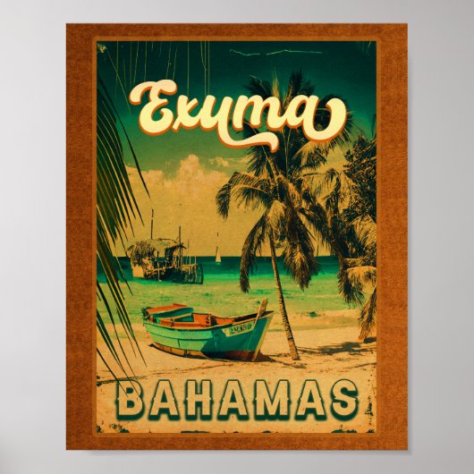 Exuma Bahama's -  winkelwandelaars Poster (Voorkant)