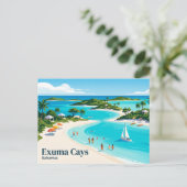 Exuma Cays Bahama's Briefkaart (Staand voorkant)