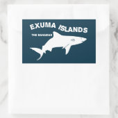 Exuma-eilanden - Bahamas Shark Diving Rechthoekige Sticker (Tas)