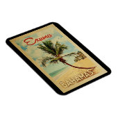 Exuma Palm Tree Vintage Travel Magneet (Rechterzijde)