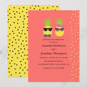 Exute exotische tropische zomersode bruiloft Showe Kaart