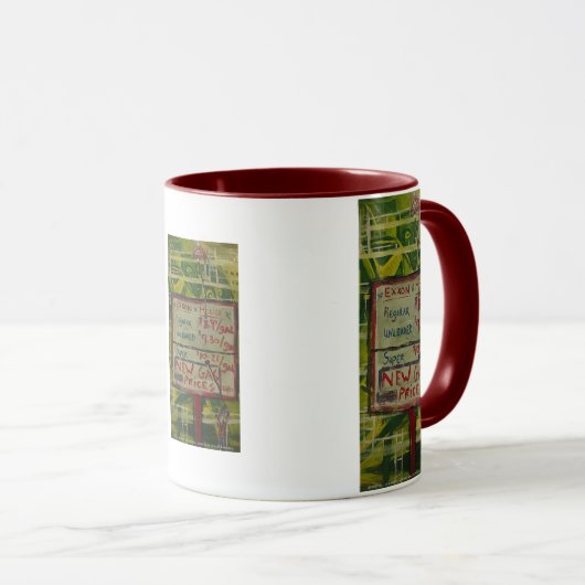 exxon mobile - nieuwe gasprijzen mok (Voorkant rechts)