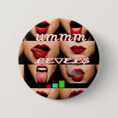 $ exy lip$ ronde button 5,7 cm (Voorkant)