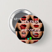 $ exy lip$ ronde button 5,7 cm (Voorkant /achterkant)