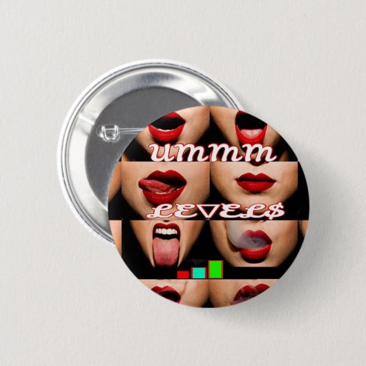 $ exy lip$ ronde button 5,7 cm (Voorkant /achterkant)