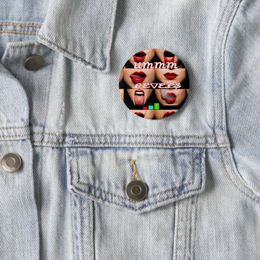 $ exy lip$ ronde button 5,7 cm (In situ)
