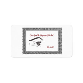 Ey dokter label met een mooie quote