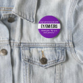 Ey/Em Pronouns - Gendercreatieve vlag Ronde Button 5,7 Cm (In situ)
