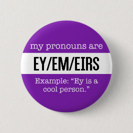 Ey/Em Pronouns - Gendercreatieve vlag Ronde Button 5,7 Cm