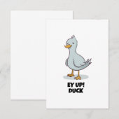 Ey-up eend bedankkaart (Voorkant / Achterkant)